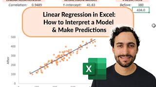 Linear Regression in Excel How to Interpret a Model & Make Predictions