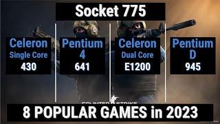 Celeron 430 vs Pentium 4 641 vs Celeron E1200 vs Pentium D 945 = Socket 775 CPUs in 2023 15