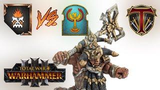 The Tauruk Character Chaos Dwarfs  vs Tomb Kings - Total War Warhammer 3