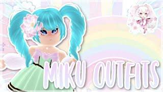 Recreating HATSUNE MIKU OUTFITS Part 2  Roblox Royale High