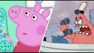 Peppa Pig Calls Patrick Star on accident