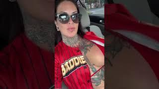 COUNTRY GERMAN MODEL FLASHES HER BADDIE DEPT BASEBALL JERSEY #shorts #viral #trending #pop