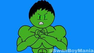 Hulk transformation but animated 3