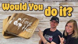 How to Color Fill a Laser Engraving on Wood with Powder Coat