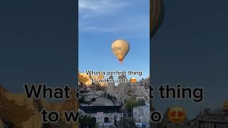 Cappadocia sometimes didn’t feel like a real place #türkiye #hotairballoon #travelcouple