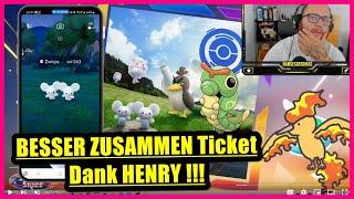 BESSER ZUSAMMEN Ticket Dank HENRY   Pokémon GO Deutsch # 3072