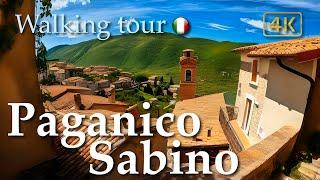 Paganico Sabino Lazio Italy【Walking Tour】History in Subtitles - 4K