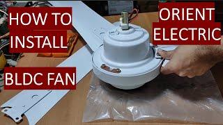 Orient Electric I-Tome BLDC Fan - Unboxing and Installation - Link In The Description