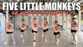 FIVE LITTLE MONKEYS Humpty Dumpty DJ Danz Remix  Budots Dance Workout ft. Danza Carol Angels