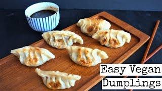 Easy Vegan Dumplings  Potstickers