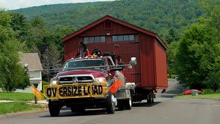 Shed Delivery with Truck Trailer and Mule - From The Barn Yard to Your Yard