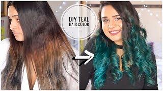 DIY Teal Mermaid Hair Color At Home  Manic Panic Atomic Turquoise  Part 2- FIX Hair Color Mistakes