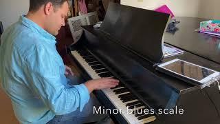 Jazz Blues Piano Improvisation with tutorial