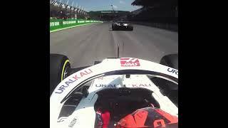 Brazil GP  Nikita mazepins great overtake on Mick Schumacher