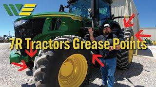 All Grease Points on John Deere 7R Tractors
