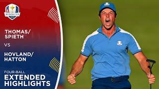 ThomasSpieth vs HovlandHatton Extended Highlights  2023 Ryder Cup