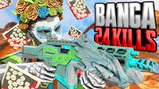 AMAZING Bangalore 24 KILLS and 4500 Damage Apex Legends Gameplay Season 21