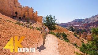 Amazing Bryce Canyon Virtual Hike - 4K Footage for Fitness EquipmentTraining Simulators - 1.5 HRS