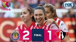 ¡Chivas se lleva el clásico tapatío  Guadalajara 2-1 Atlas  Liga MX Femenil