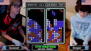 CAN HE GET OUT?? Blue Scuti Dengler  May 24 Rd 1  Classic Tetris Monthly Masters