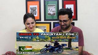 Pak Reacts INDIA TO PAKISTAN  POK  ON MOTORCYCLE  KERAN  ONE VILLAGE 2 COUNTRIES  KASHMIR RIDE