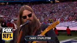 Super Bowl LVII Chris Stapleton gives a moving rendition of the National Anthem  NFL on FOX