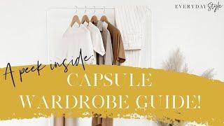 A peek inside a Capsule Wardrobe Guide