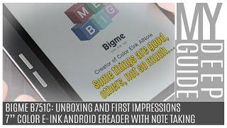 Bigme B751C Unboxing and First Impression of a 7 Color E-Ink Android Ereader With Note-Taking