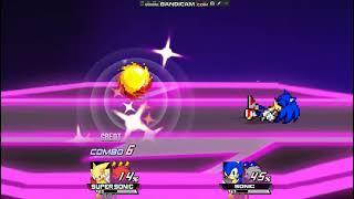 Super Smash Bros Crusade CMC+ Super Sonic vs Sonic