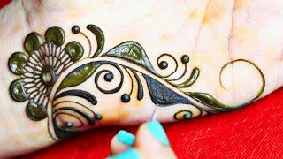 Unique Henna Design for Front Hand