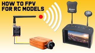 How To FPV Camera System For RC Models. With Run Cam II camera and EV800D Goggles