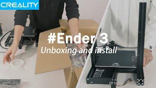 Unboxing  Creality Ender 3 Unbox Set Up and Build 2020