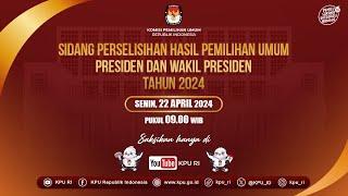 Sidang Perselisihan Hasil Pemilu Presiden & Wakil Presiden Tahun 2024 22 April 2024