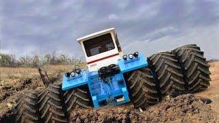 Biggest Tractors Stuck in Mud Compilation  Tractor Pull and Sound 2020