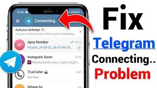 How To Fix Telegram Connecting Problem  Telegram Connecting Problem 2024