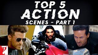 Top 5 Action Scenes  Part 1  Bike Chase Sequences  Hrithik Tiger Salman Aamir John Abhishek