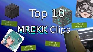 Top 10 most viewed Mrekk clips on Twitch