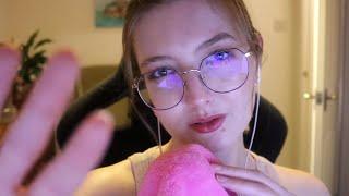 ASMR Sleepy Towel Sounds Mouth Sounds Gentle Whispers & Visuals