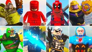 LEGO Marvel Vs. DC Similar Characters Side by Side Comparison