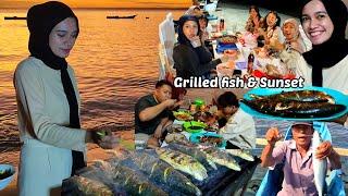 Mancing di Surga ikan  grilled fish & sunset with Subscriber PRODIA