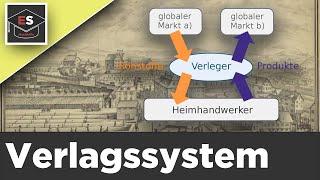 Verlagssystem Mittelalter einfach erklärt - Verlagswesen - Verlagssystem Vor- und Nachteile erklärt