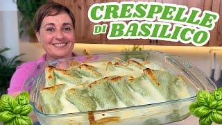 CRESPELLE DI BASILICO CON RICOTTA E LIMONE Ricetta Facile - Fatto in Casa da Benedetta