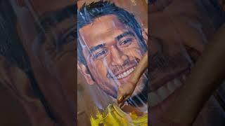 MS Dhoni painting ..  #art #dhoni #drawing #painting #portrait #artandcraft