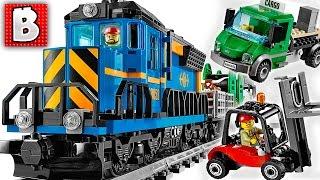 Awesome LEGO Cargo Train In Our LEGO CITY 60052  Unbox Build Time Lapse Review