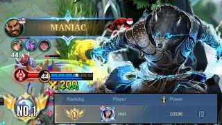 MANIAC Roger the Deadly Beast - Top 1 Global Roger Roger by real. - Mobile Legends