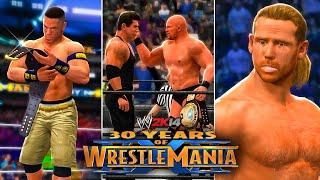 All WWE 2K14 30 Years of WrestleMania in One Video