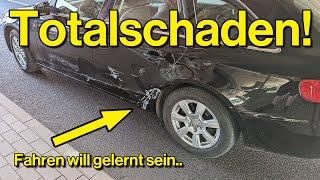 Polizei brüllt Radfahrer an Totalschaden nach Unfall und Blitzer-Karma  Dashcam Deutschland #072