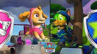 PAW Patrol On a Roll Find Mr. Porters Flower - Skye & Super Spy Chase