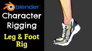 Blender 3.4 Leg & Foot Rig  Tutorial 4