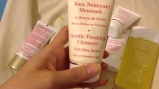 Clarins haul day-night routines